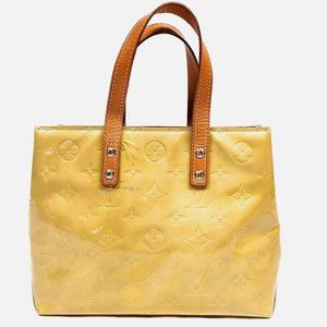 Louis Vuitton LV Reade PM Yellow Vernis Handbag- Vintage EUC